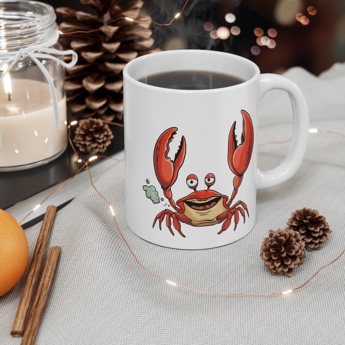 Tasse Humour Crabe Rigolo – Mug Cartoon Drôle 325ml Cadeau Original Collègue Ami