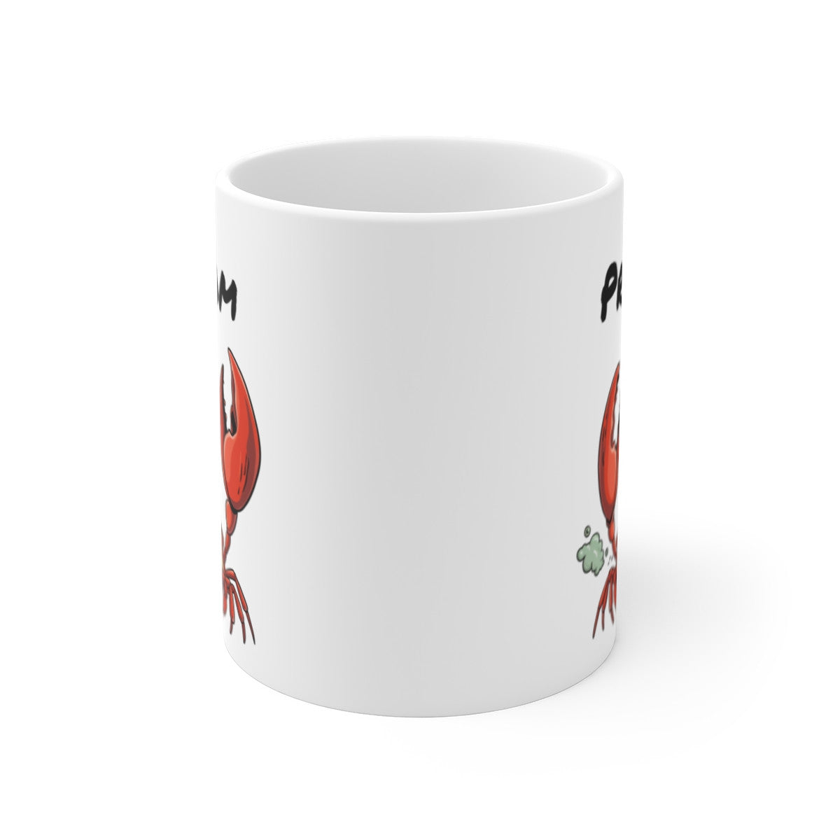 Tasse Personnalisable Crabe Humour – Mug Cartoon Drôle avec Prénom 325ml Cadeau Original