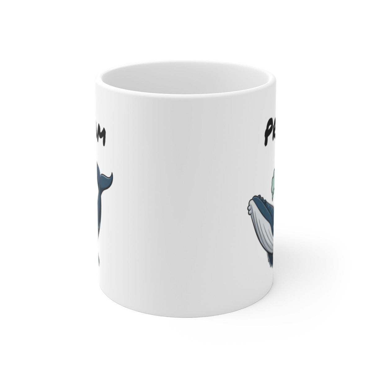 Tasse Personnalisable Baleine Humour – Mug Cartoon avec Prénom 325ml Cadeau Original Mer