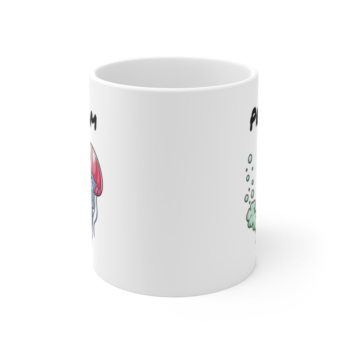 Tasse Personnalisable Méduse Humour – Mug Cartoon avec Prénom 325ml Cadeau Original Mer