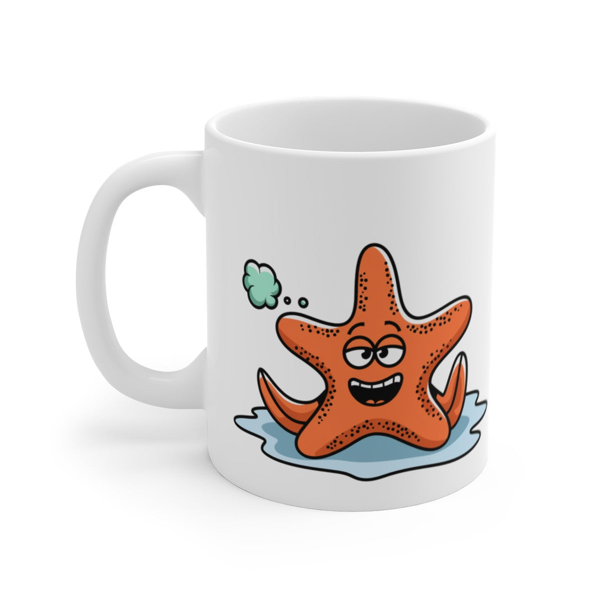 Tasse Humour Étoile de Mer Rigolote – Mug Cartoon Marin 325ml Cadeau Drôle Original
