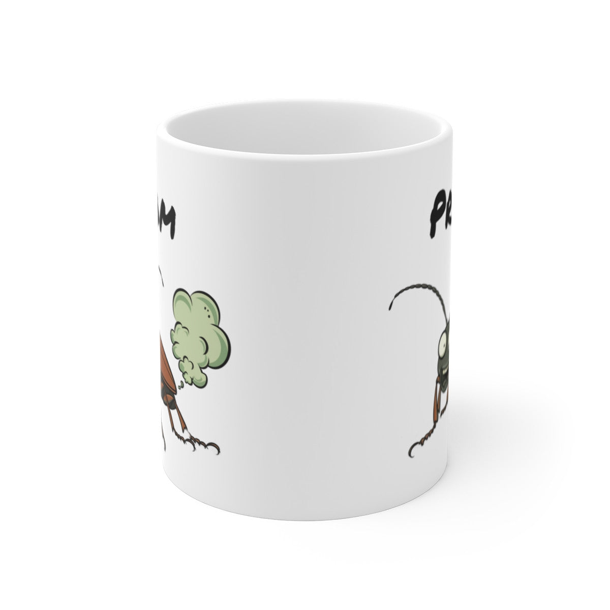 Tasse Personnalisable Insecte qui Pète – Mug Cafard Drôle avec Prénom 325ml Cadeau Humour Original