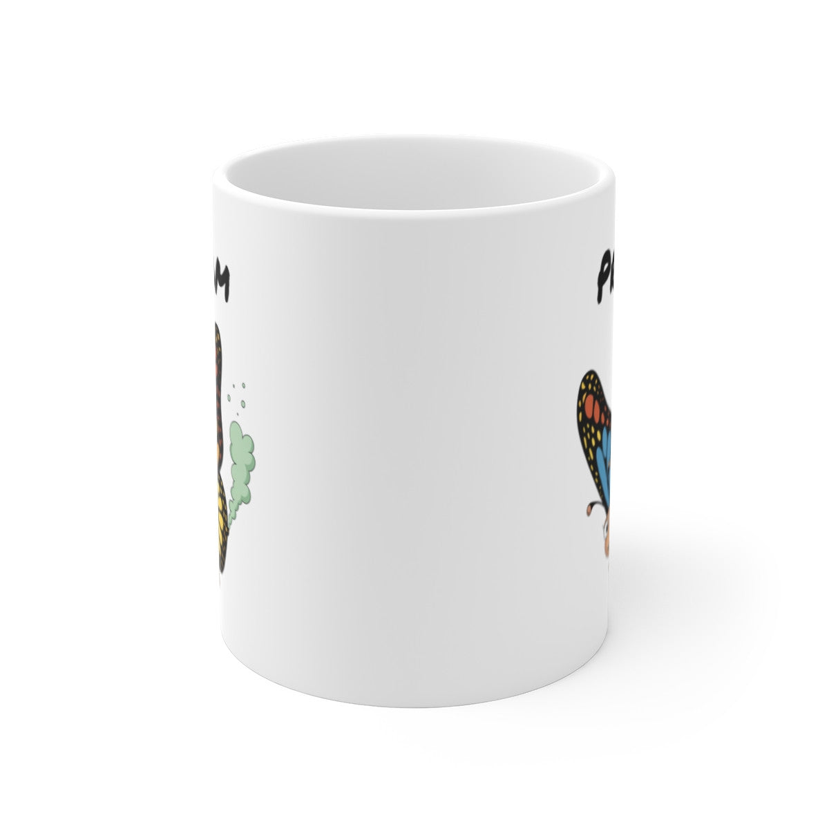 Tasse Personnalisable Papillon qui Pète – Mug Insecte Drôle avec Prénom 325ml Cadeau Humour Original