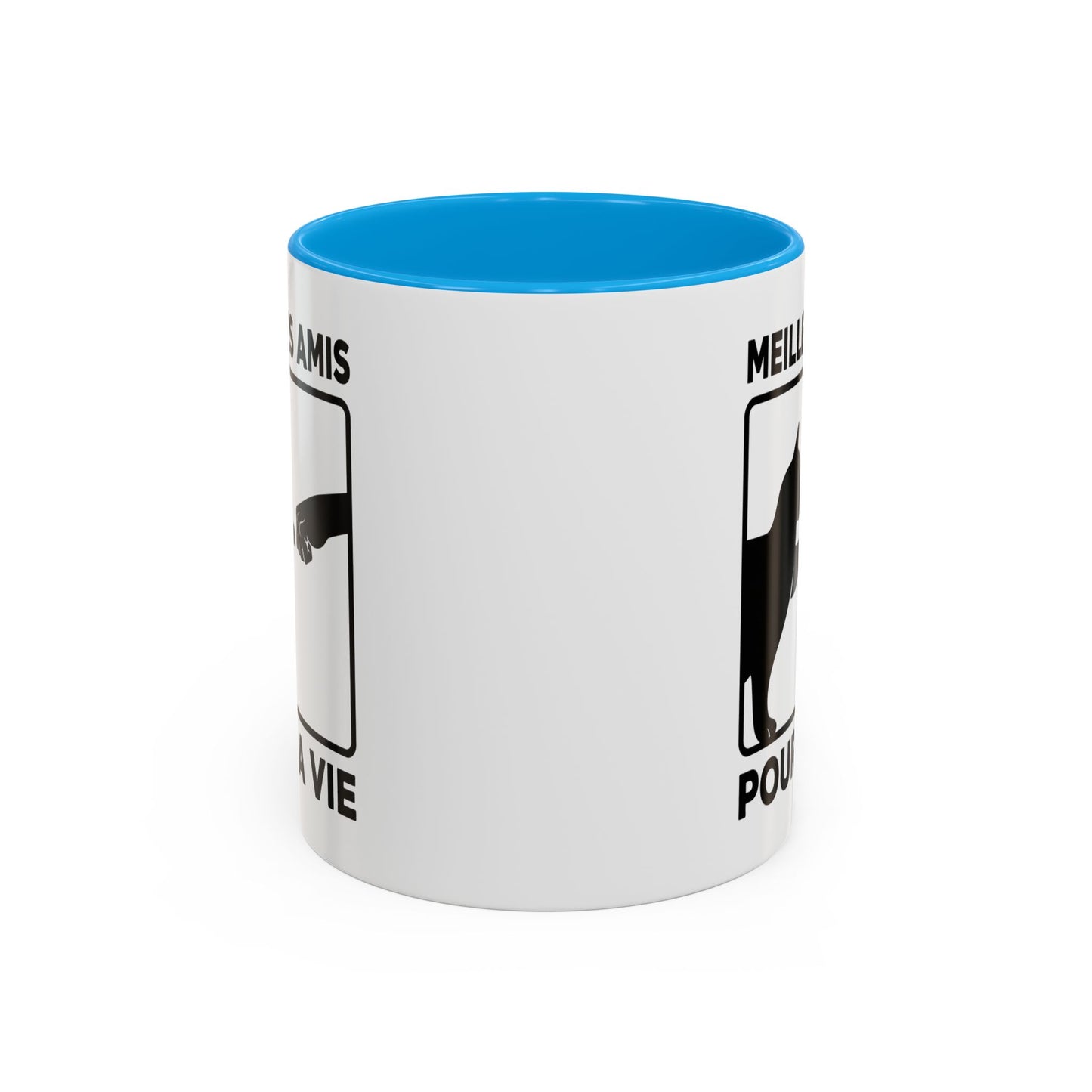 Tasse Chat Homme et Femme – Meilleurs Amis pour la Vie – Mug Amitié Chat et Humain – Cadeau Original pour Amoureux des Chats – 325 ml