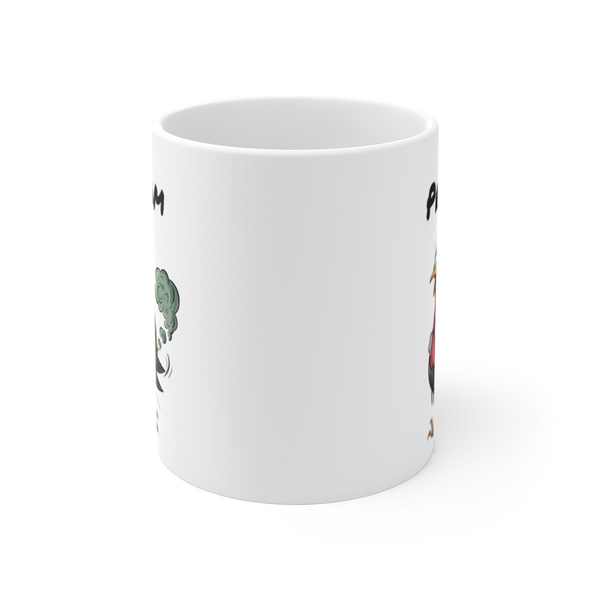 Tasse Personnalisable Dinde qui Pète – Mug Humour Oiseau Rigolo avec Prénom 325ml Cadeau Original