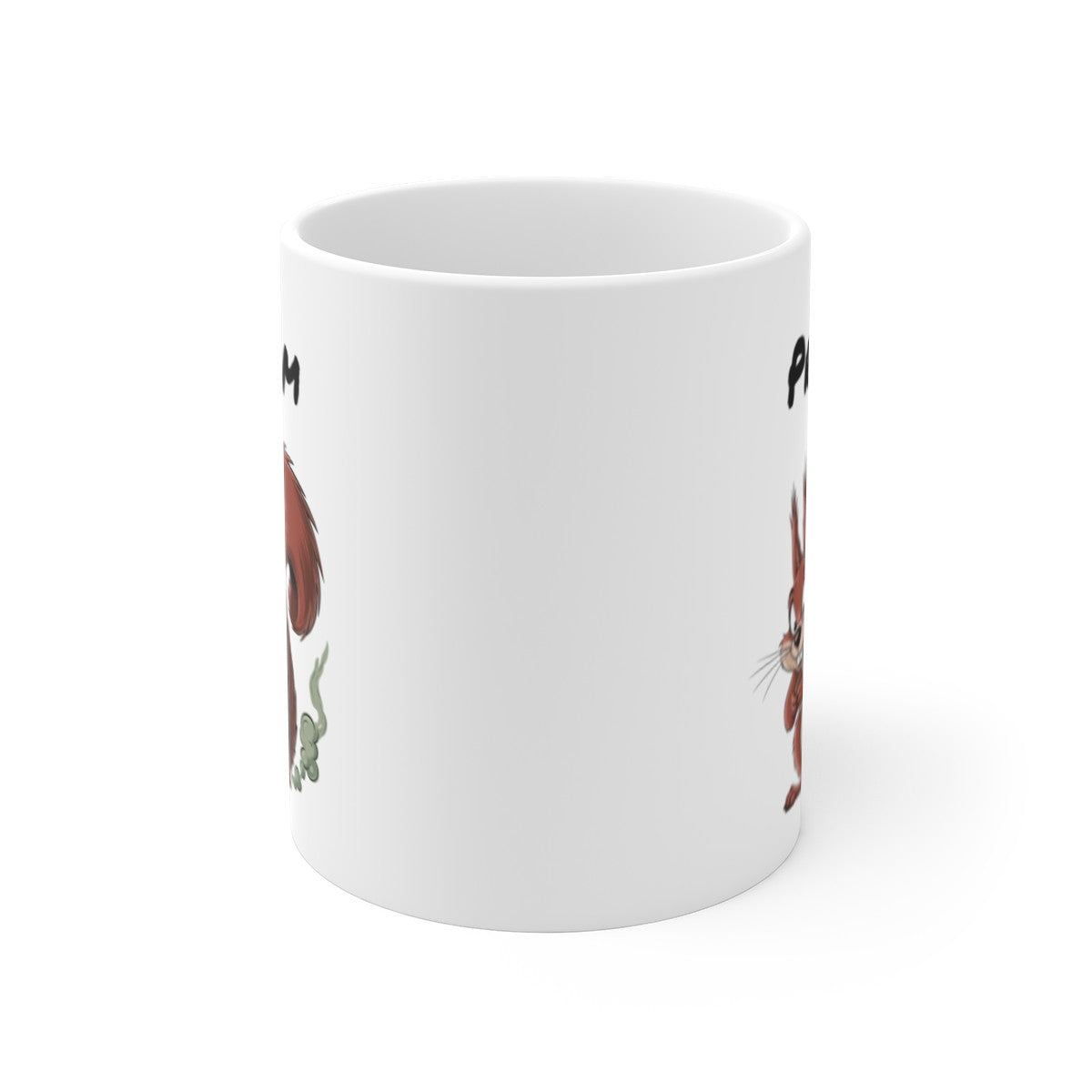 Tasse Personnalisable Écureuil qui Pète – Mug Humour Animal Rigolo avec Prénom 325ml Cadeau Original