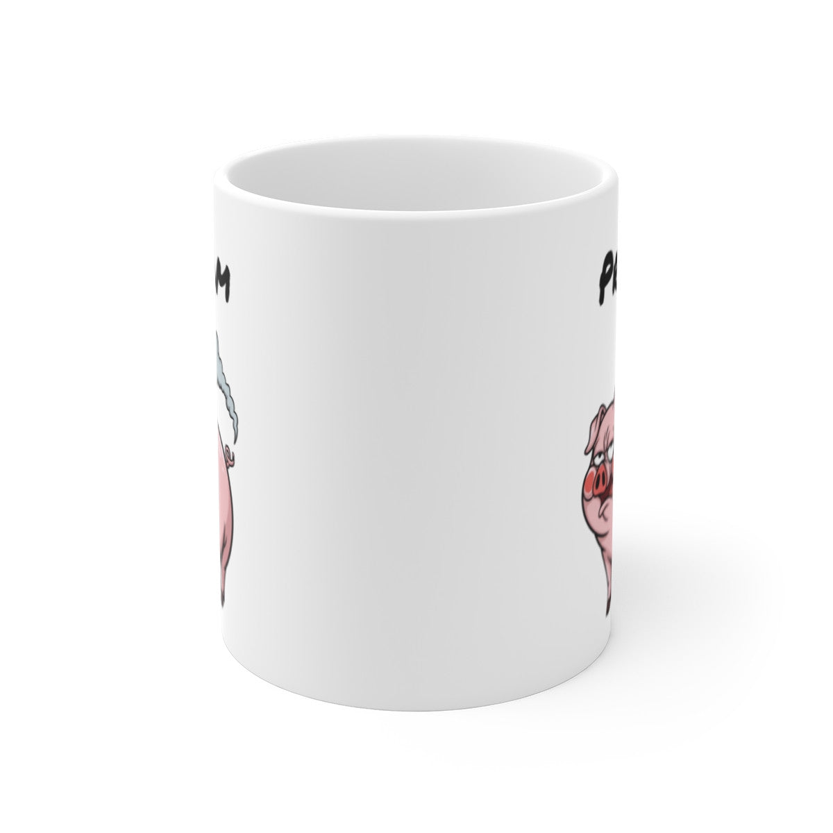 Tasse Cochon qui Pète Personnalisable – Mug Humoristique avec Prénom, Cadeau Drôle Animal Cartoon 325ml