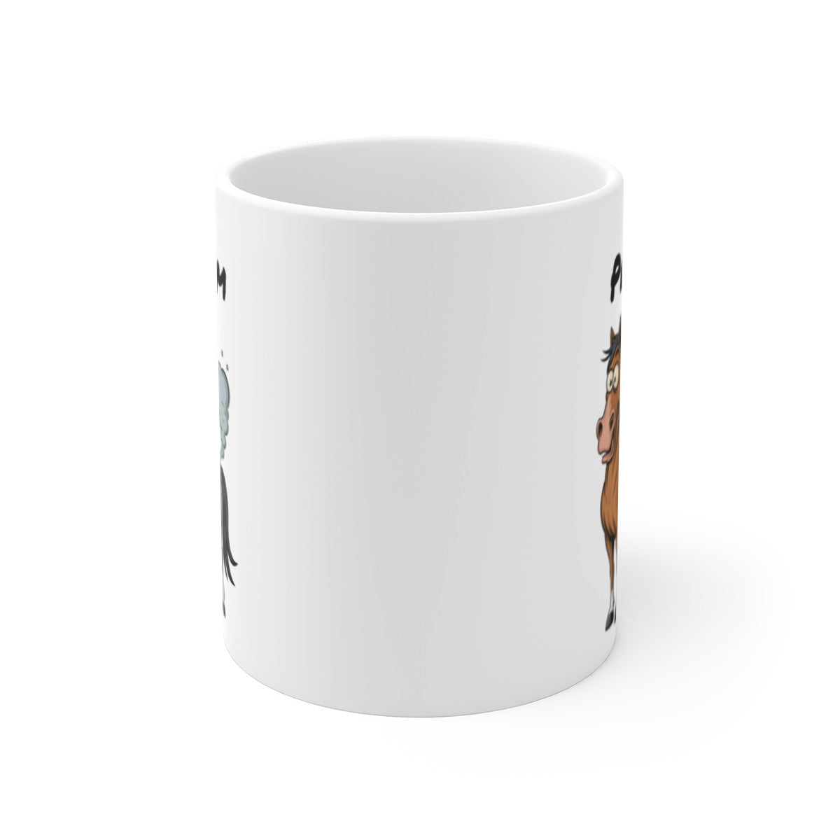 Tasse Cheval qui Pète Personnalisable – Mug Humour avec Prénom, Cadeau Drôle Amoureux des Chevaux 325ml