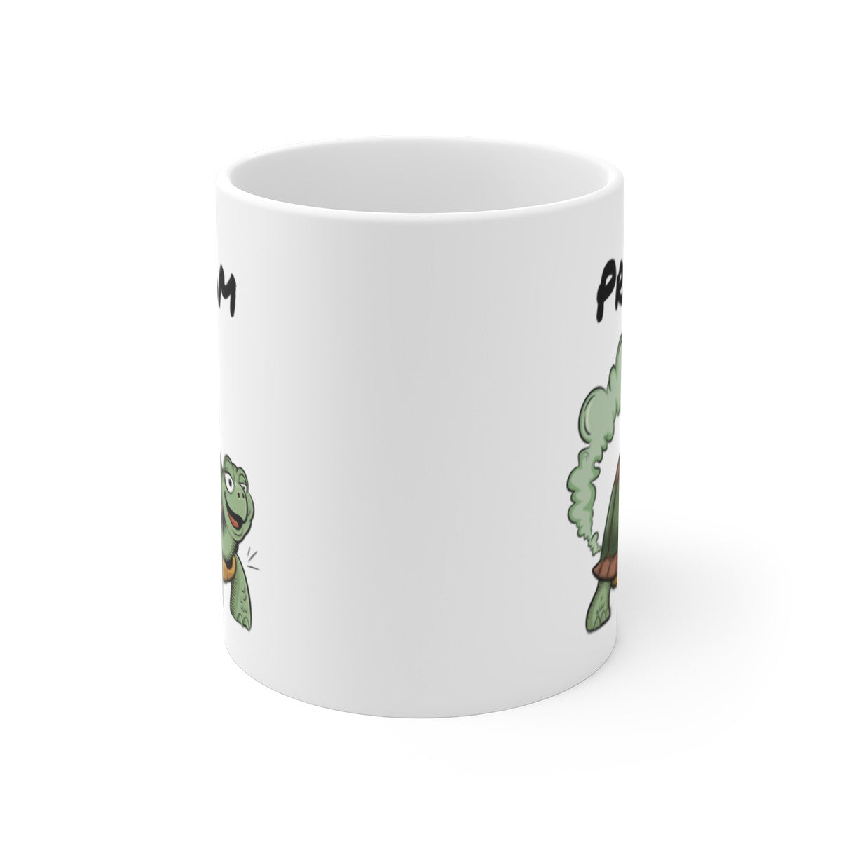 Tasse Tortue qui Pète Personnalisable – Mug Humour avec Prénom, Cadeau Drôle Animal Cartoon 325ml