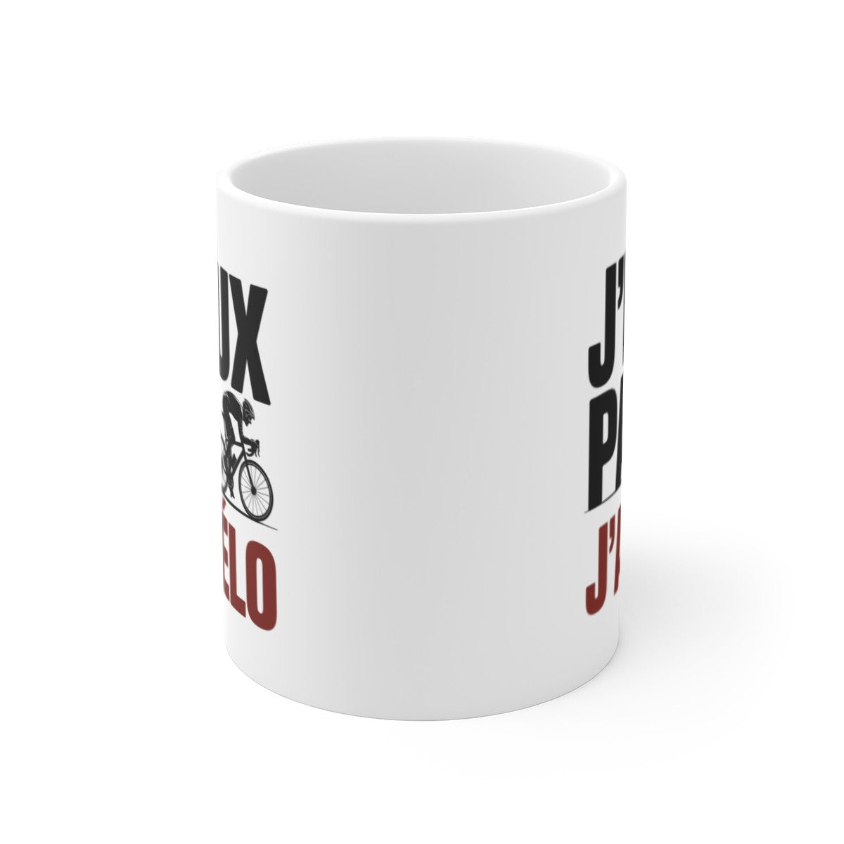 Mug J’Peux Pas J’ai Vélo – Tasse Cyclisme 325ml – Cadeau Humour Vélo – Céramique, Micro-ondes et Lave-Vaisselle
