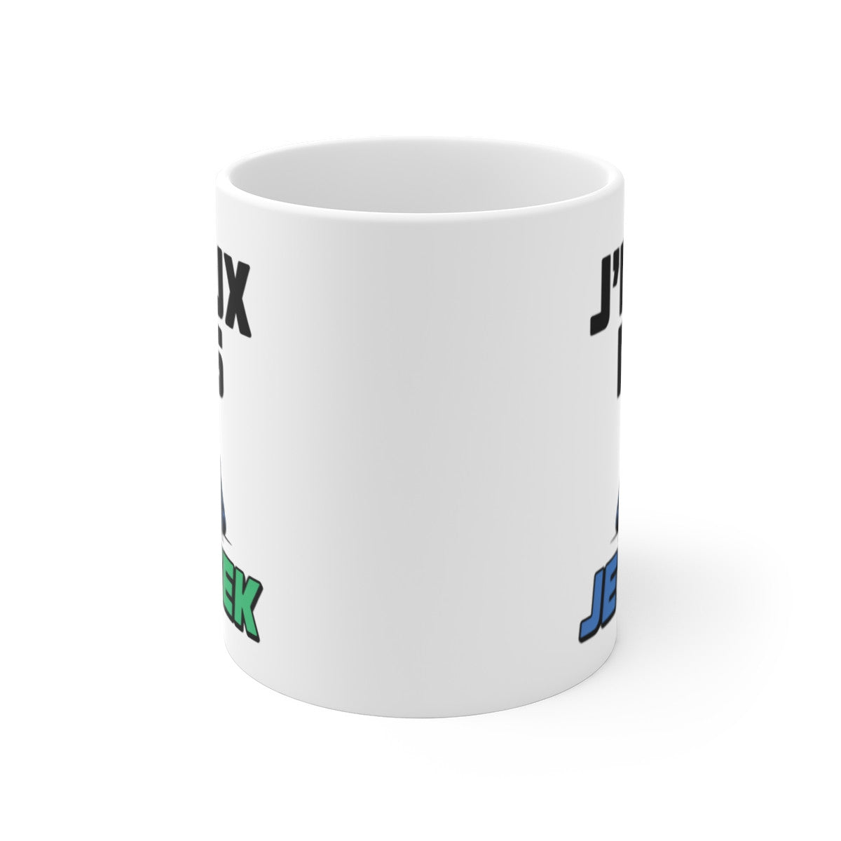 Mug J’Peux Pas Je Geek – Tasse Gamer 325ml – Cadeau Geek Gaming – Céramique, Micro-Ondes et Lave-Vaisselle