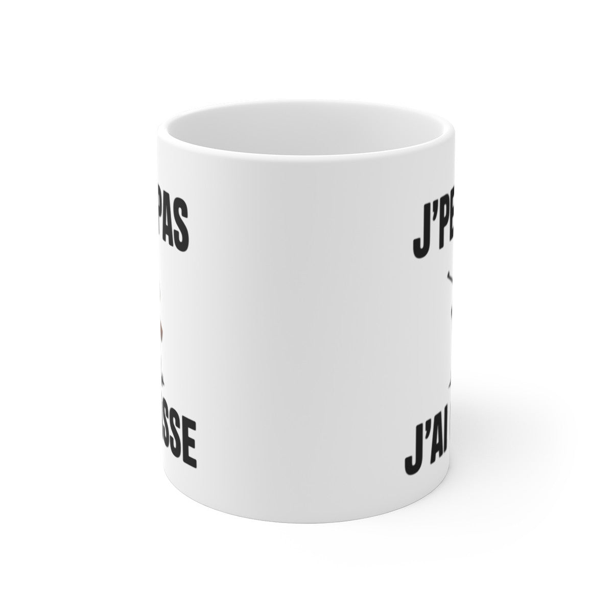 Mug J’Peux Pas J’Ai Chasse – Tasse Chasseur et Chien 325ml – Cadeau Passion Chasse, Nature –