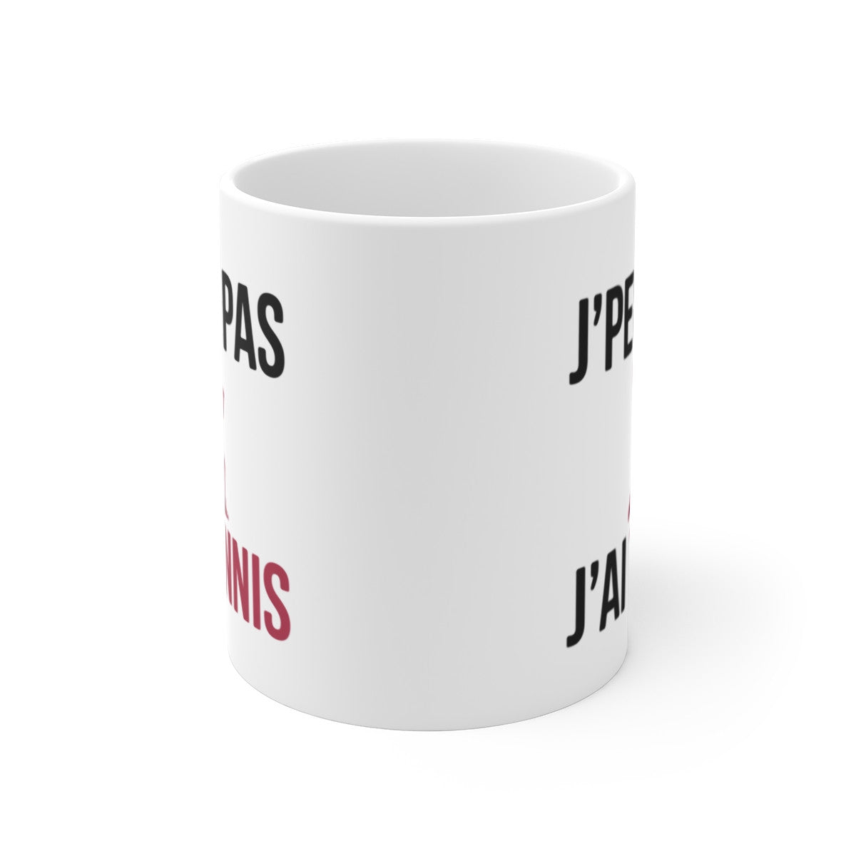 Mug J’Peux Pas J’Ai Tennis Femme – Tasse Sport 325ml – Cadeau Tennis, Joueuse, Coach –