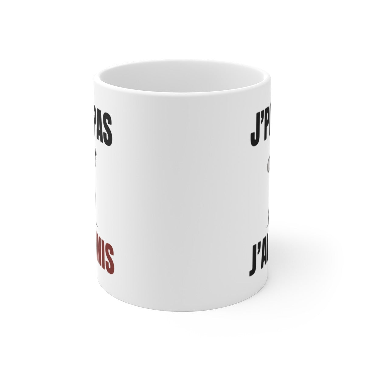 Mug J’Peux Pas J’Ai Tennis – Tasse Sport 325ml – Cadeau Tennis, Joueur, Coach – Céramique