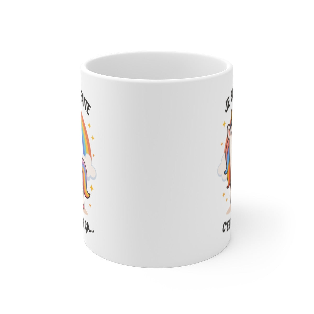 Mug Je Suis Parfaite C’est Comme Ça – Tasse Licorne Mignonne 325ml – Humour Kawaii, Cadeau Fille, Amie, Collègue