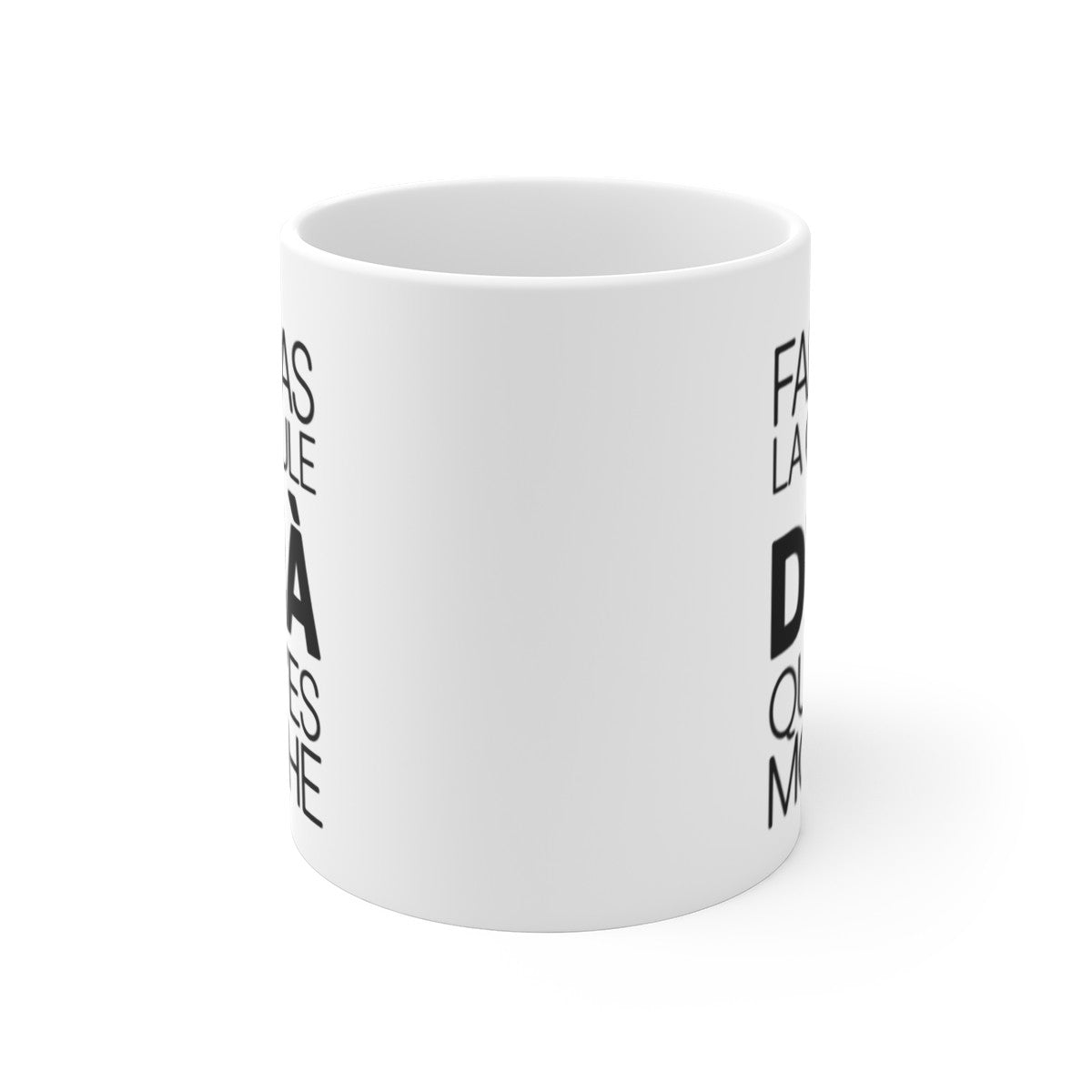 Mug Fais Pas la Gueule Déjà que T’es Moche – Tasse Humour Noir Sarcasme 325ml – Cadeau Ami, Collègue