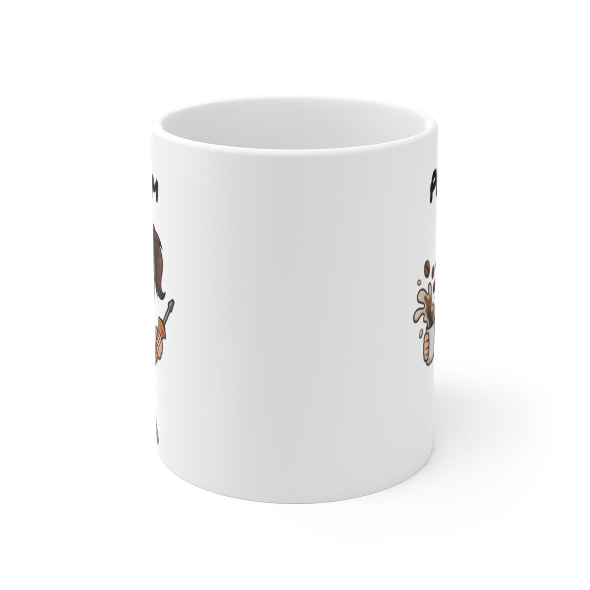 Mug Femme Artisane Café – Tasse Électricienne Bricoleuse 325ml – Cadeau Humour Chantier, Ouvrière, Collègue