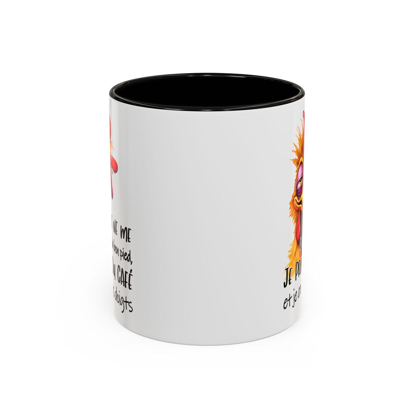 Tasse Je Ne Me Lève Pas Du Bon Pied Je Prends Du Café – Mug Humour Matin Drôle 325ml