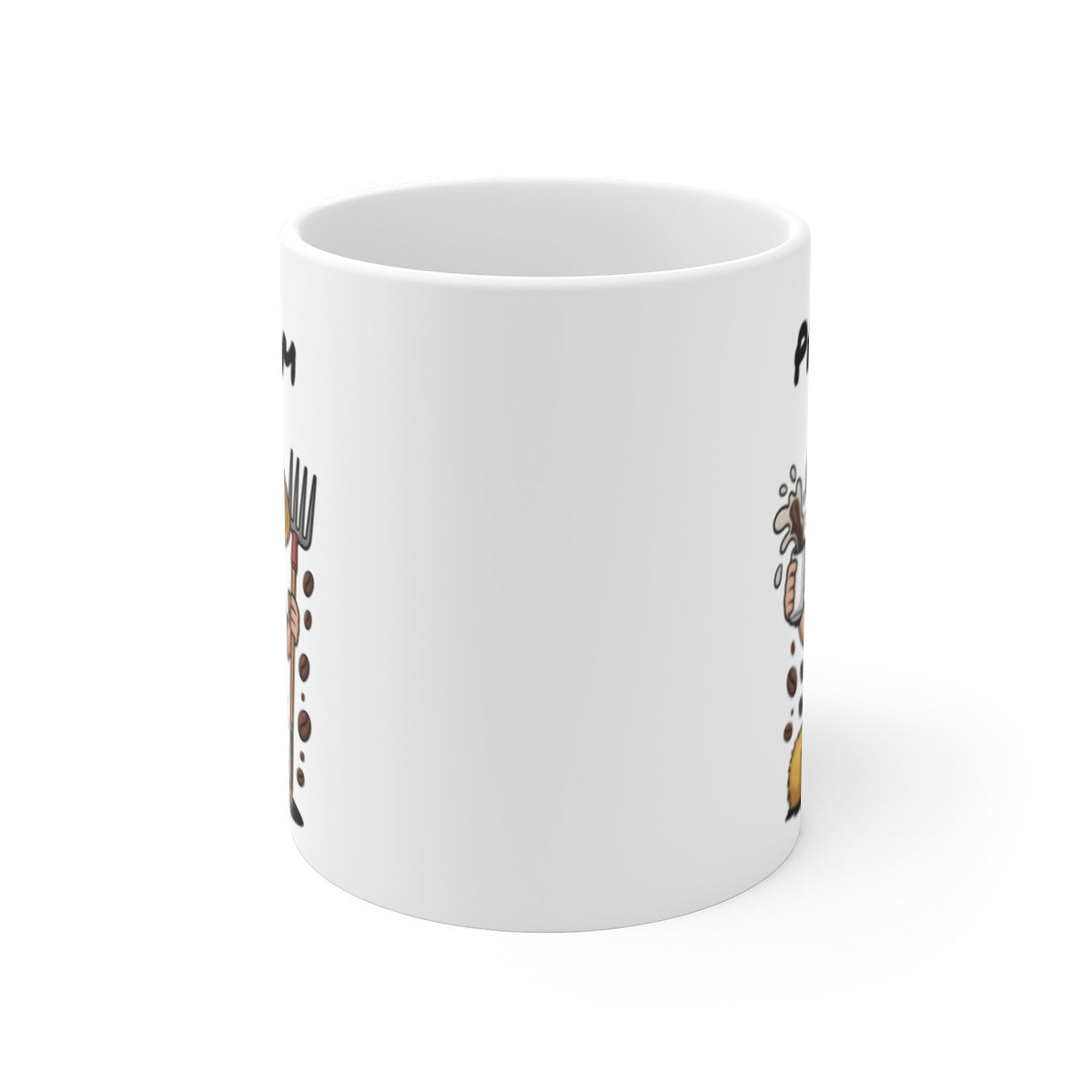 Mug Agriculteur Personnalisable – Cadeau Fermier Homme avec Prénom – Tasse Café Ferme, Paille, Outils