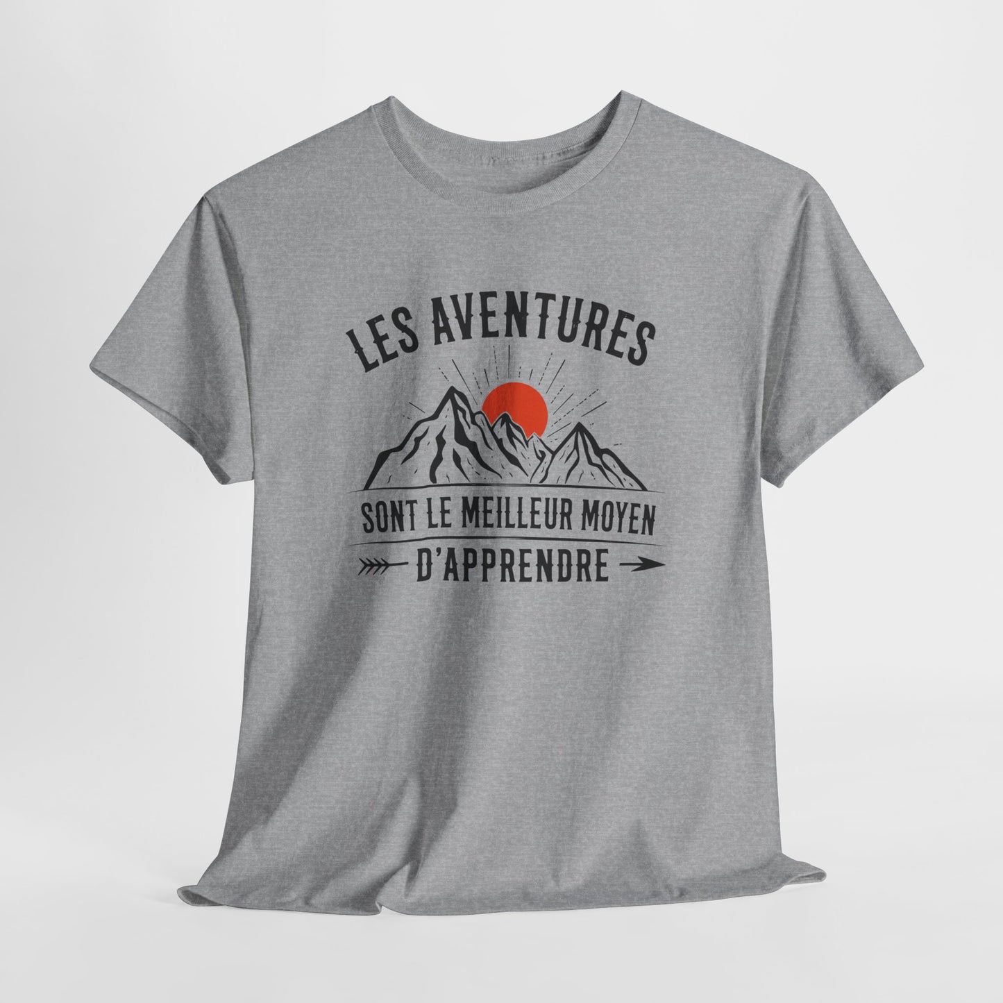 Tee Shirt Aventure Homme Femme – Montagne Nature Randonnée Voyage – Idée Cadeau Aventurier Randonneur Plein Air