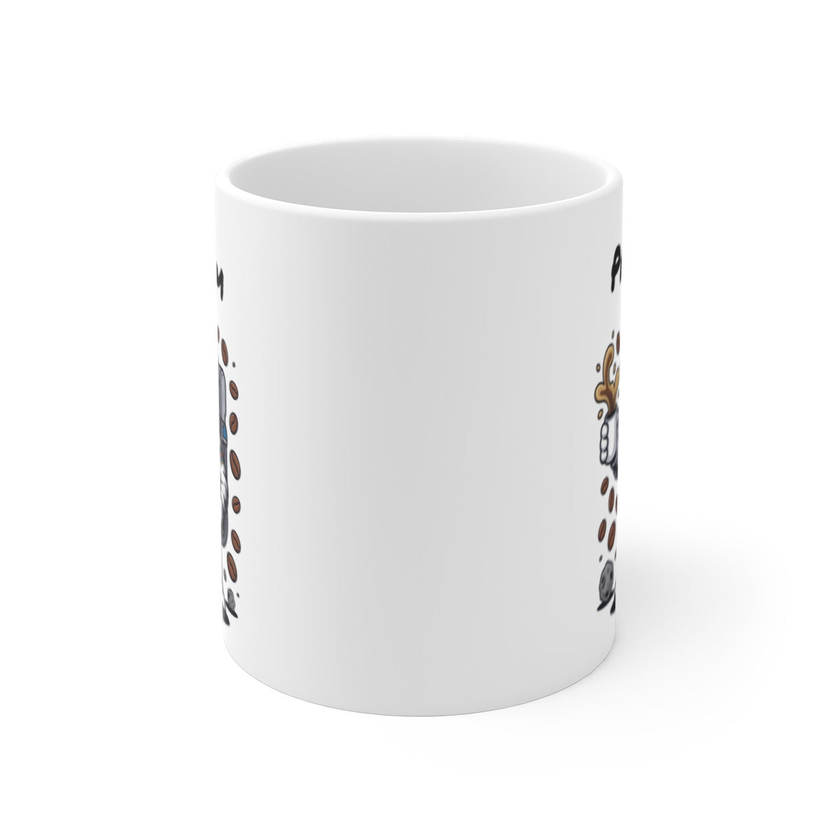 Mug Personnalisé Astronaute Café Galactique – Design Spationaute avec Prénom – Illustration Cosmique Amusante