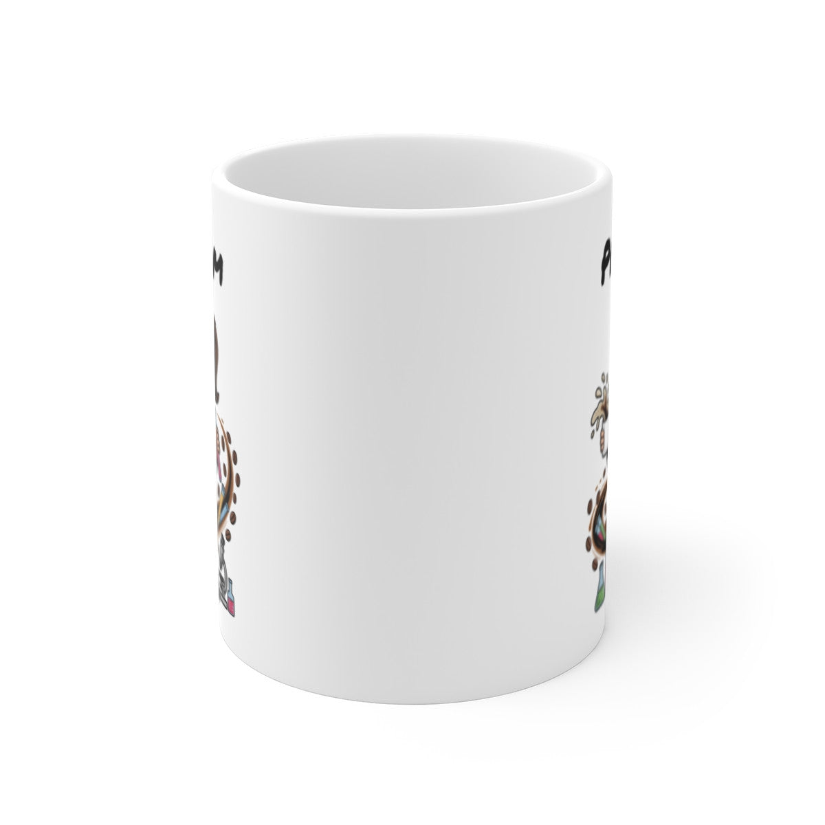 Tasse Scientifique Personnalisable Prénom – Mug Laboratoire Café 325ml – Cadeau Femme Chimie Recherche Original