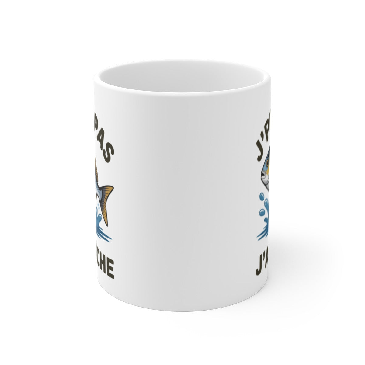 Mug J’peux Pas J’Ai Pêche Humour – Tasse Pêcheur Passionné – Cadeau Original Homme – Poisson