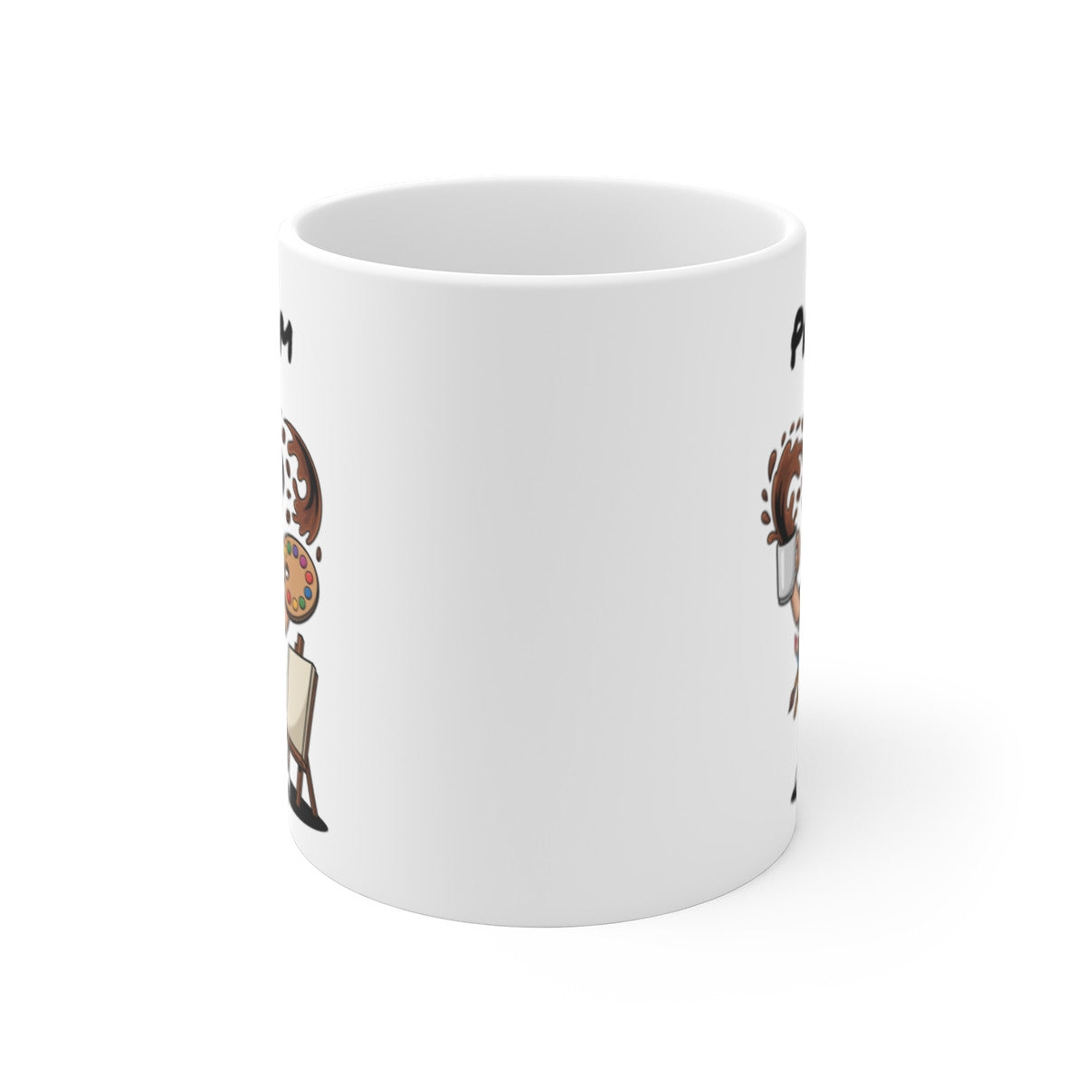 Mug Personnalisable Artiste Peintre – Tasse Illustration Créative avec Prénom – Cadeau Peinture & Art