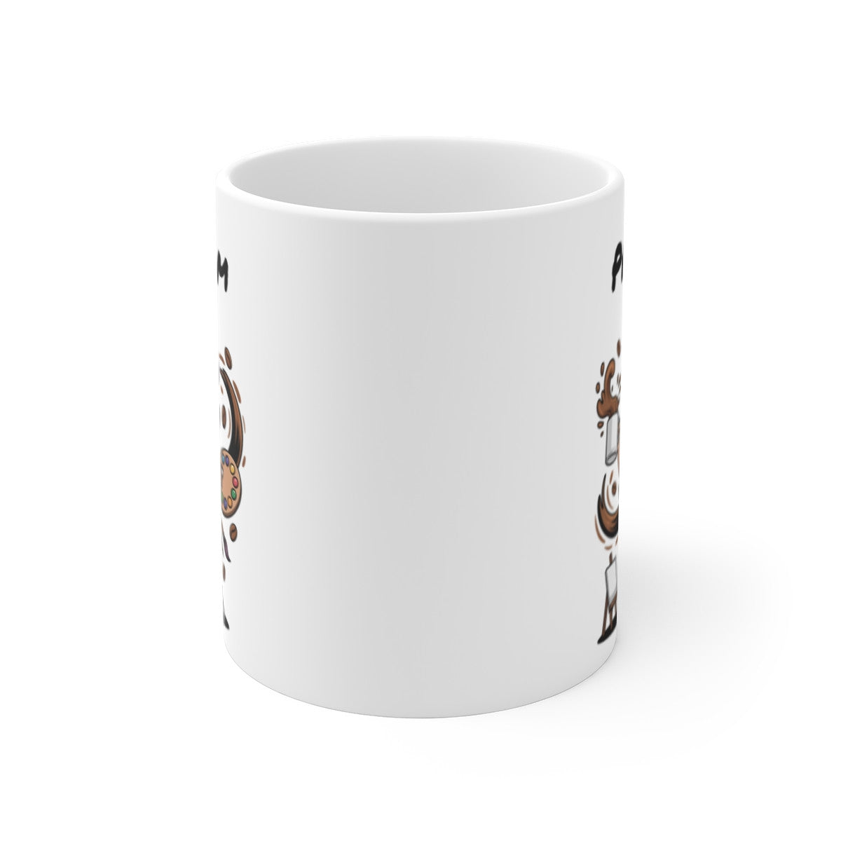 Mug Personnalisable Artiste Peintre Femme – Tasse Illustration Créative avec Prénom – Cadeau Art