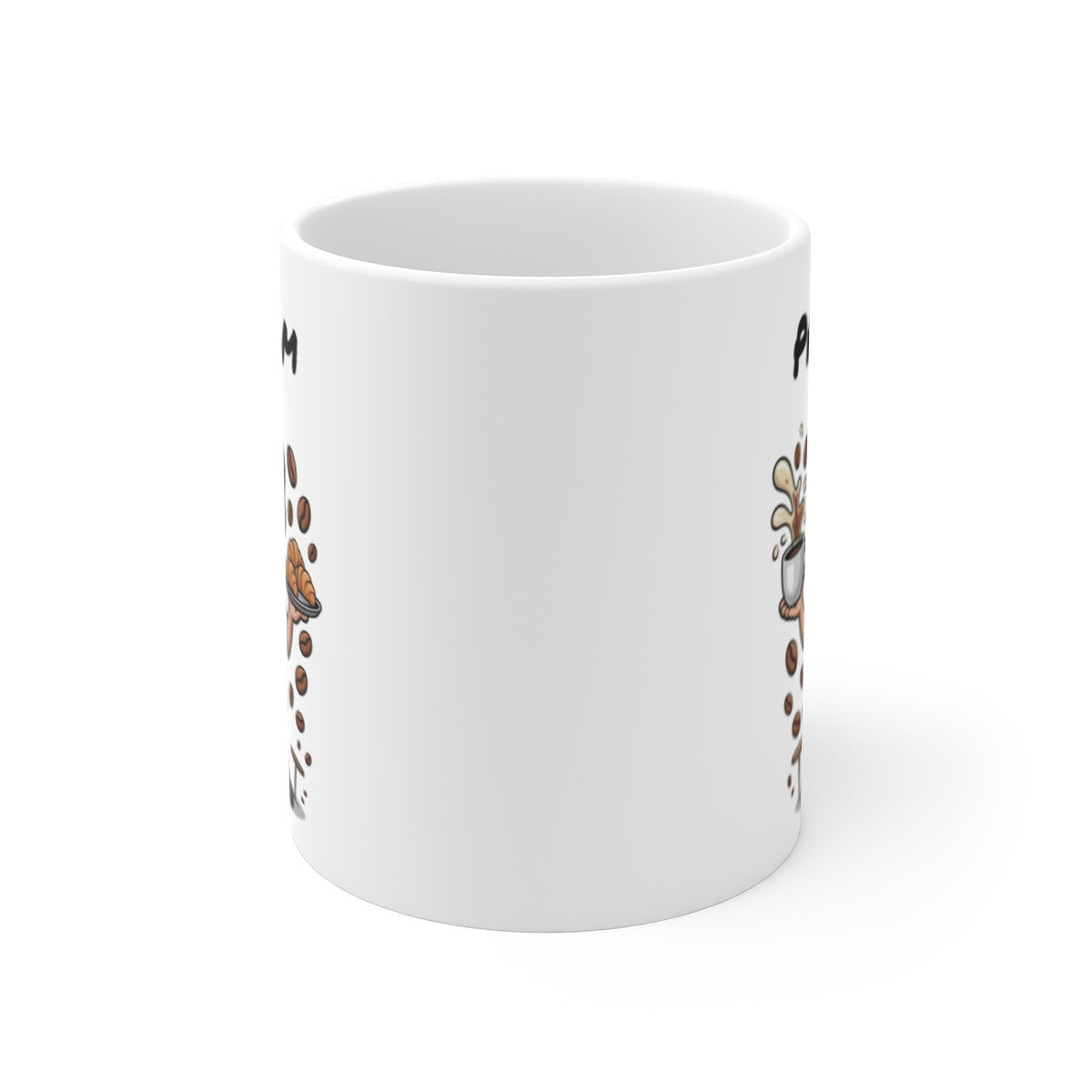 Mug Personnalisable Serveur Café – Tasse Illustration Barista avec Prénom – Cadeau Café