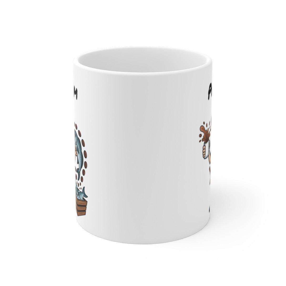 Mug Personnalisable Poissonière – Tasse Pêcheuse avec Prénom – Cadeau Métier & Poisson