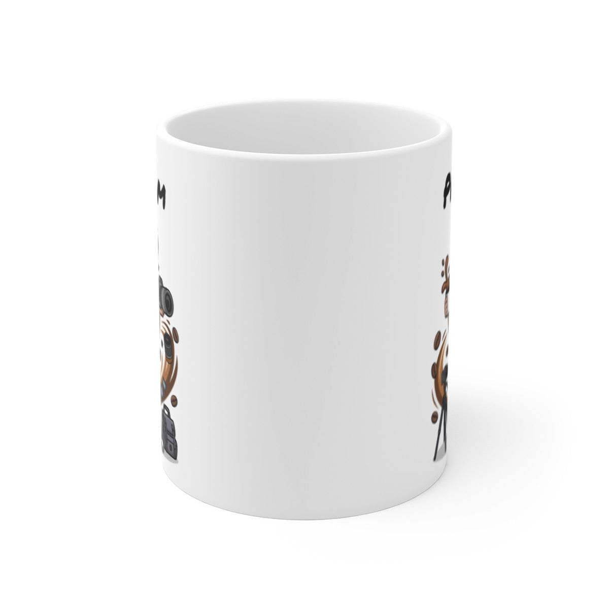 Mug Photographe Femme Personnalisable – Tasse Appareil Photo et Café – Cadeau Photographie