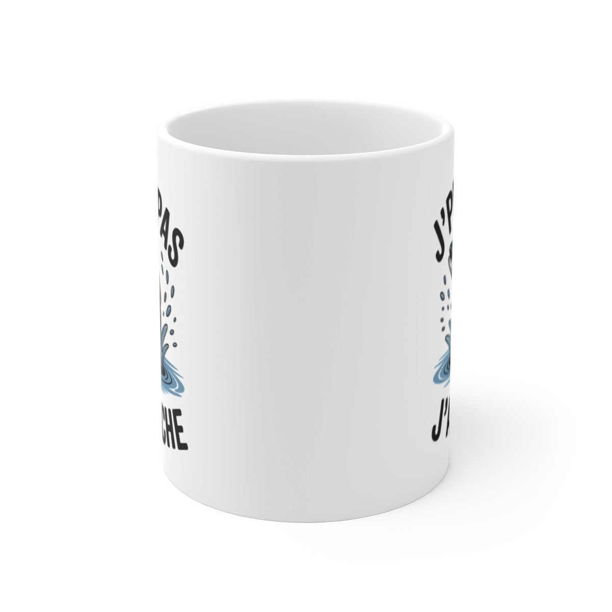 Mug Pêche Truite J’peux pas j’ai pêché – Illustration Truite Arc-en-ciel – Tasse Céramique 325ml