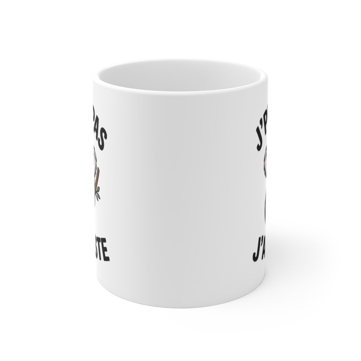 Mug Sieste Humour J’peux pas zzz j’ai sieste – Illustration Koala Endormi – Tasse Céramique 325ml