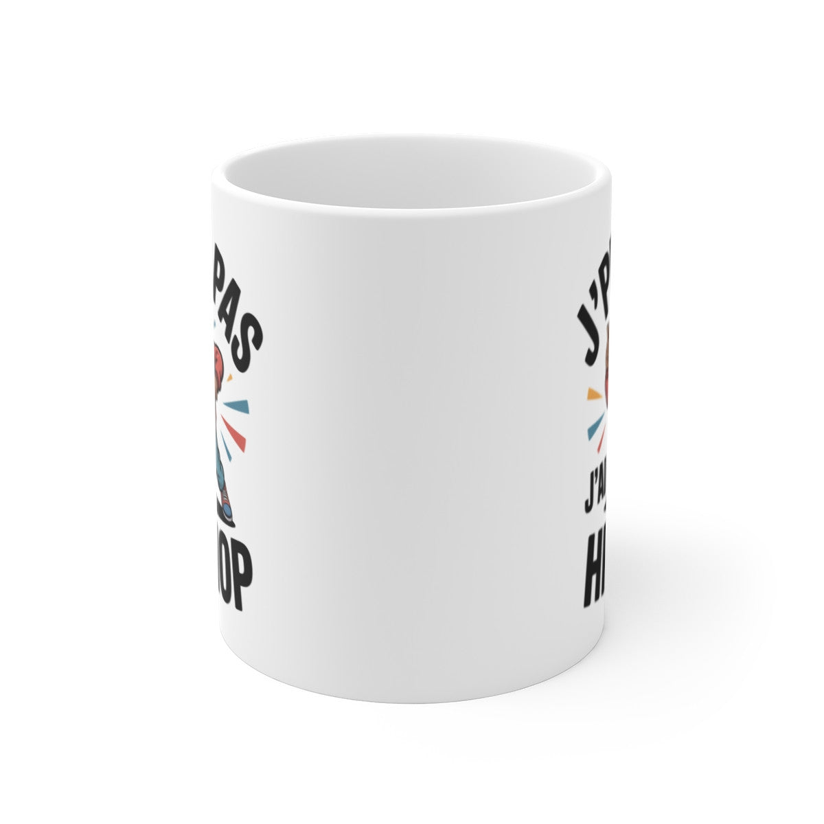 Mug Hip-Hop J’peux pas j’ai hip-hop – Illustration Danse Urbaine Street Dance – Tasse Céramique 325ml