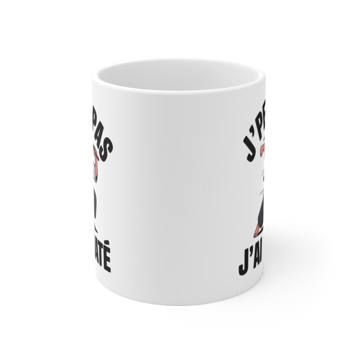 Mug Karaté Kobudo J’peux pas karaté – Illustration Guerrier au Bō – Tasse Céramique 325ml Sport & Arts Martiaux