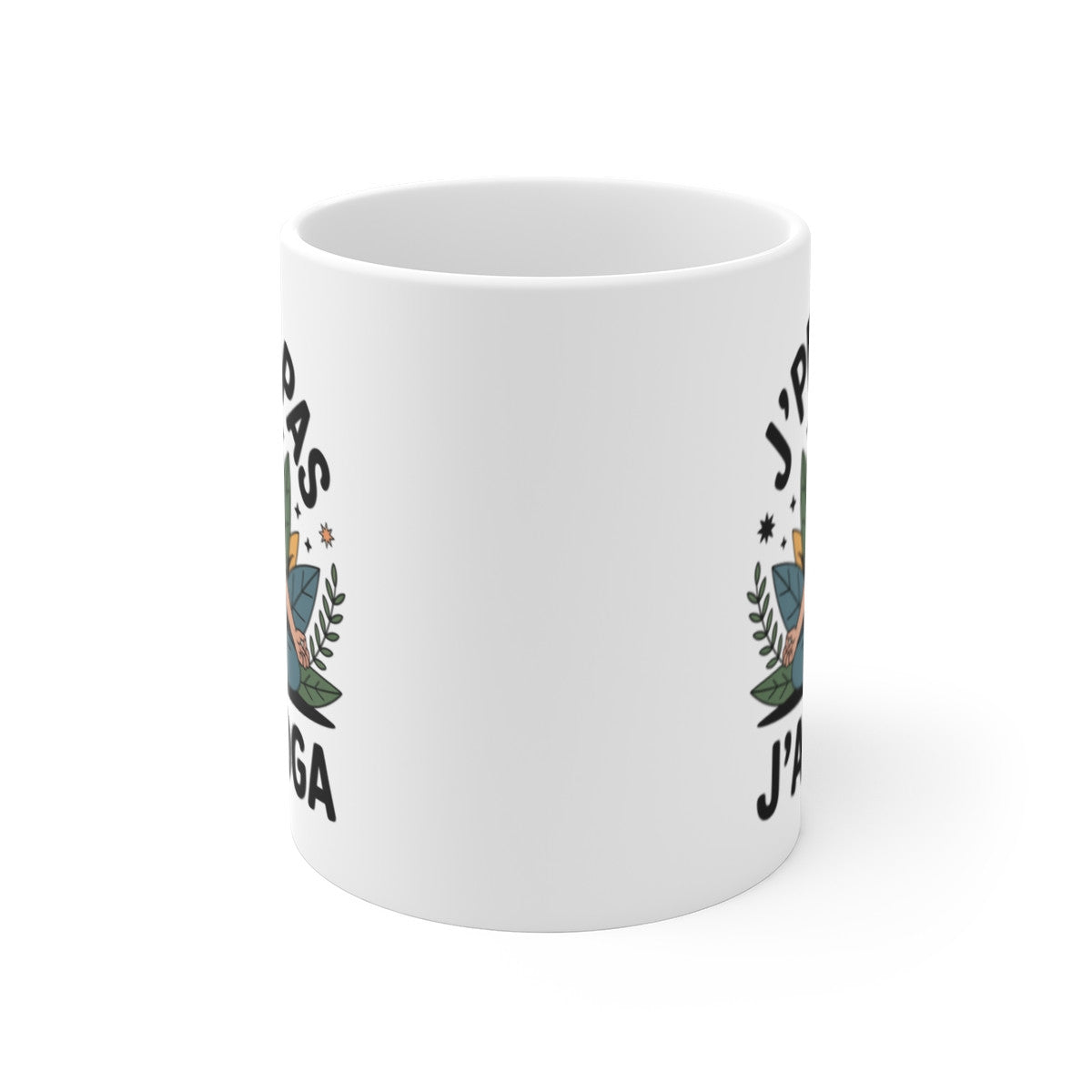 Mug Yoga Homme – Tasse J’peux pas j’ai yoga – Méditation Zen Masculine – Bien-être Relaxation 325ml