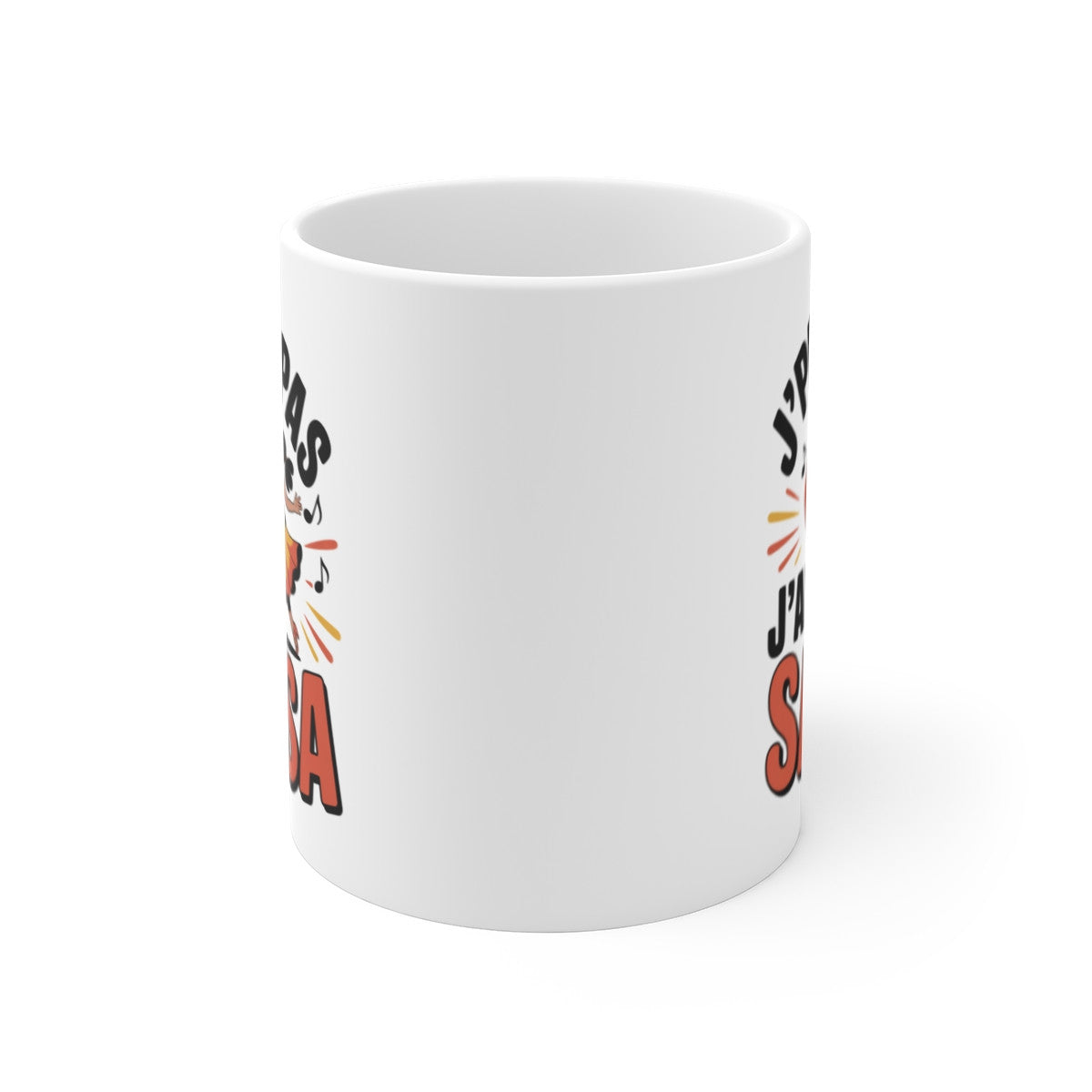 Mug Salsa J’peux pas j’ai salsa – Danse Latine Passion – Illustration Couple Salsa Colorée – Tasse Céramique 325ml