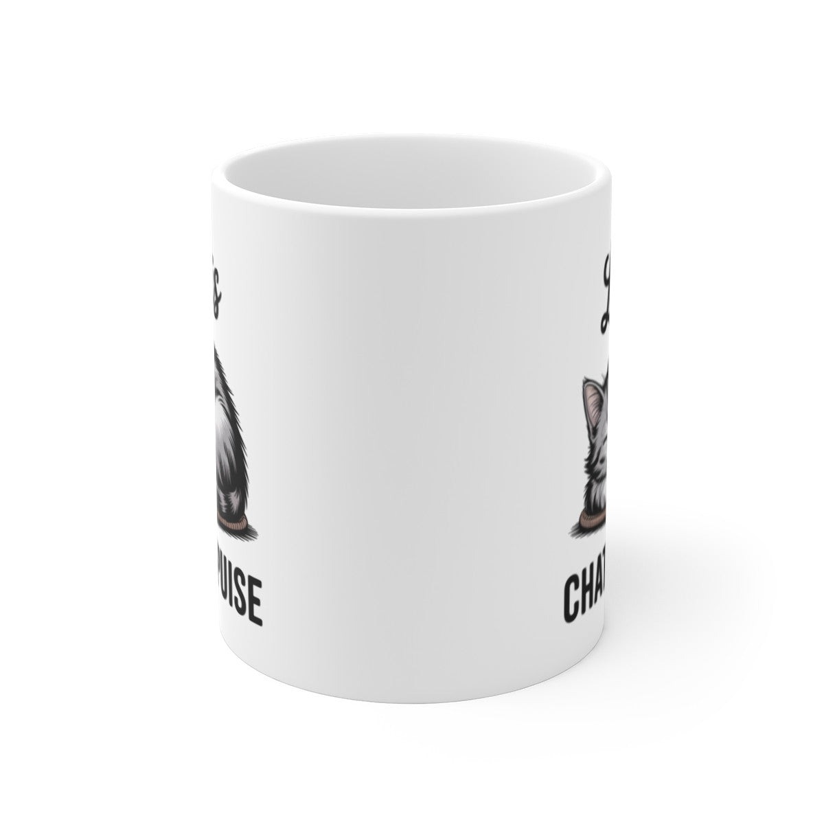 Mug Chat Endormi – Tasse Chat Mignon Relax – Cadeau Amoureux des Chats – Céramique 325ml