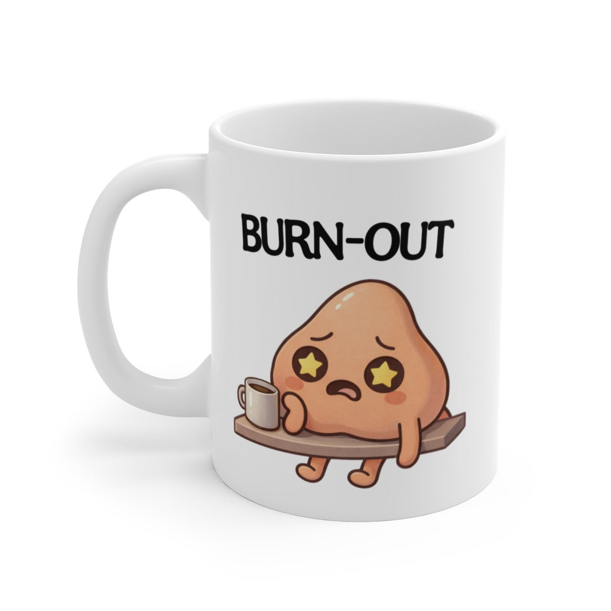 Mug Humour Adulte Testicules – Tasse Drôle Fatigue Café – Cadeau Humour Décalé – Céramique 325ml
