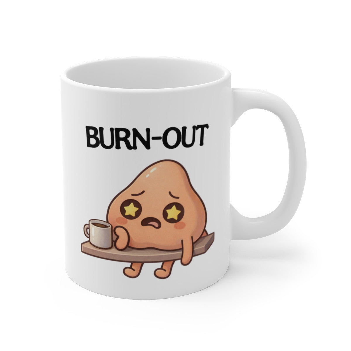 Mug Humour Adulte Testicules – Tasse Drôle Fatigue Café – Cadeau Humour Décalé – Céramique 325ml