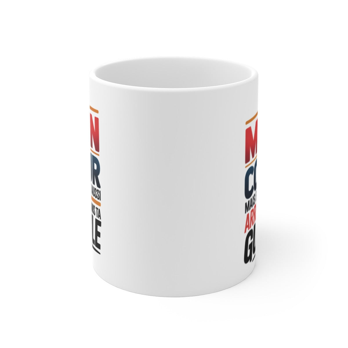 Mug Humour Texte Assumé – Tasse Message Drôle Franc – Cadeau Humour Adulte – Céramique 325ml