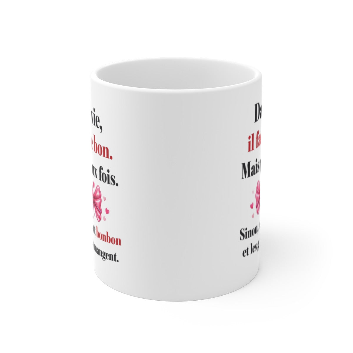 Mug Humour Jeu de Mots – Tasse Bon Bonbon Drôle – Cadeau Original Plein d’Esprit – Céramique 325ml