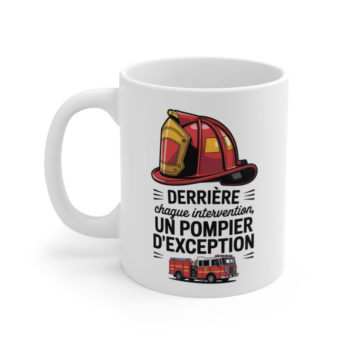 Mug Pompier – Tasse Hommage Sapeur-Pompier – Cadeau Métier Courage – Céramique 325ml