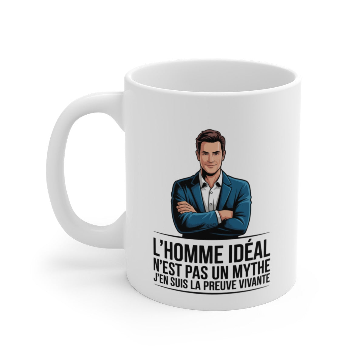 Mug Humour Homme – Tasse Confiance et Autodérision – Cadeau Original Masculin – Céramique 325ml