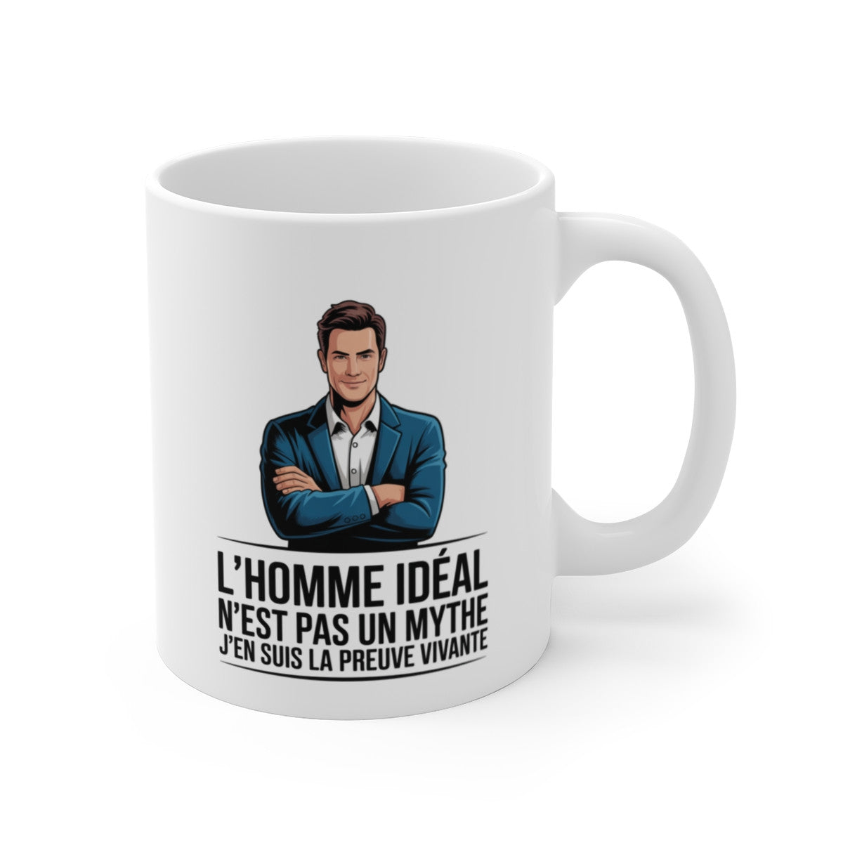 Mug Humour Homme – Tasse Confiance et Autodérision – Cadeau Original Masculin – Céramique 325ml