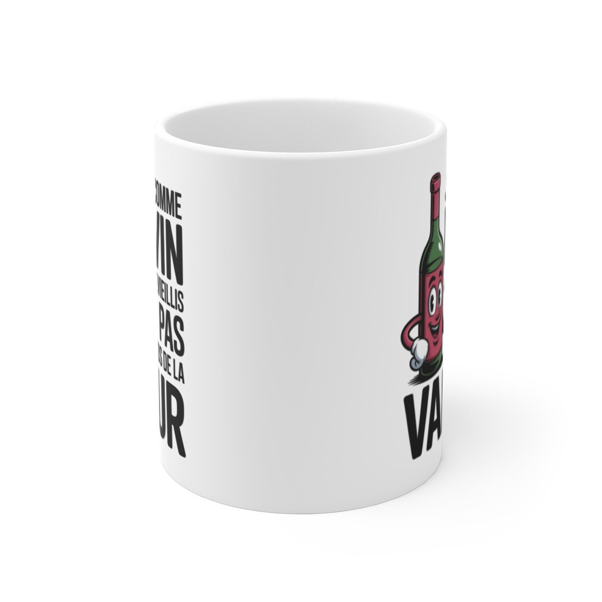 Mug Humour Vin – Tasse Je Suis Comme le Vin – Cadeau Amateurs de Vin – Céramique 325ml
