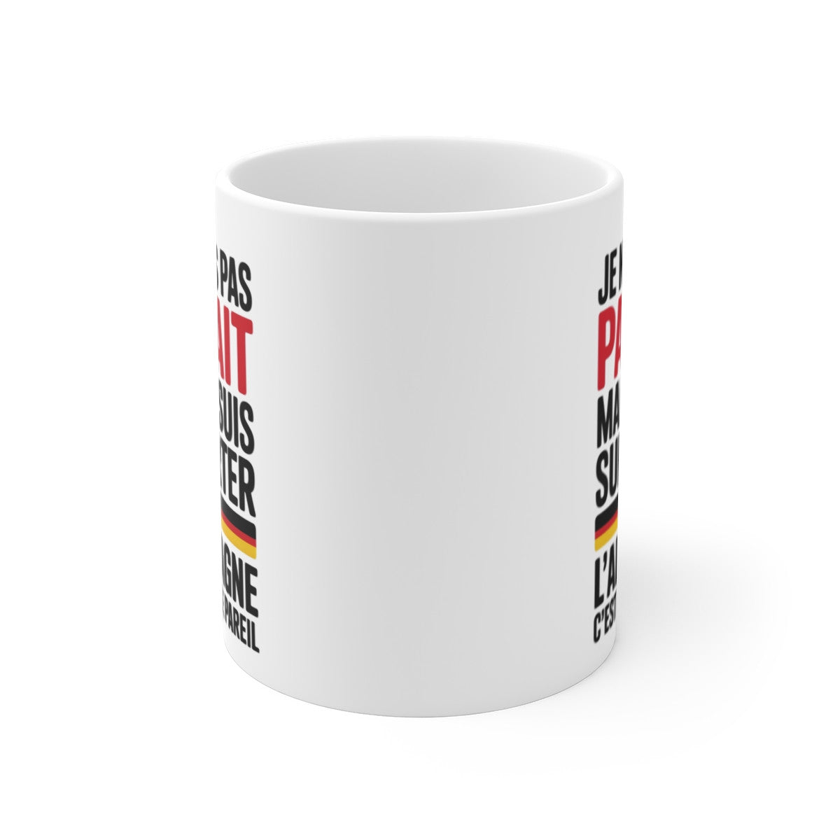 Mug Supporter Allemagne Humour – Je Ne Suis Pas Parfait – Tasse Football Allemand – Cadeau Fan Équipe d’Allemagne