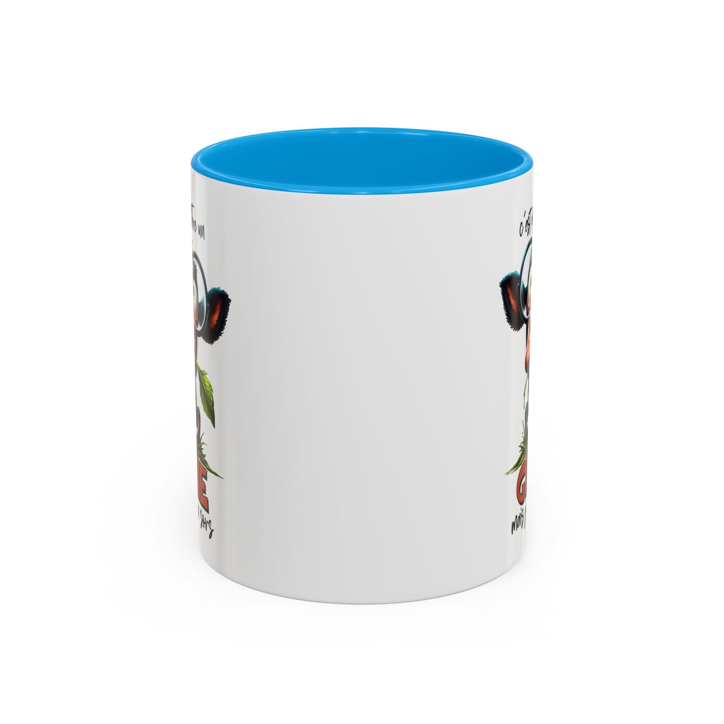 Tasse C’est Dur D’Être Un Génie Mais Je M’En Sors – Mug Humour Vache Drôle 325ml