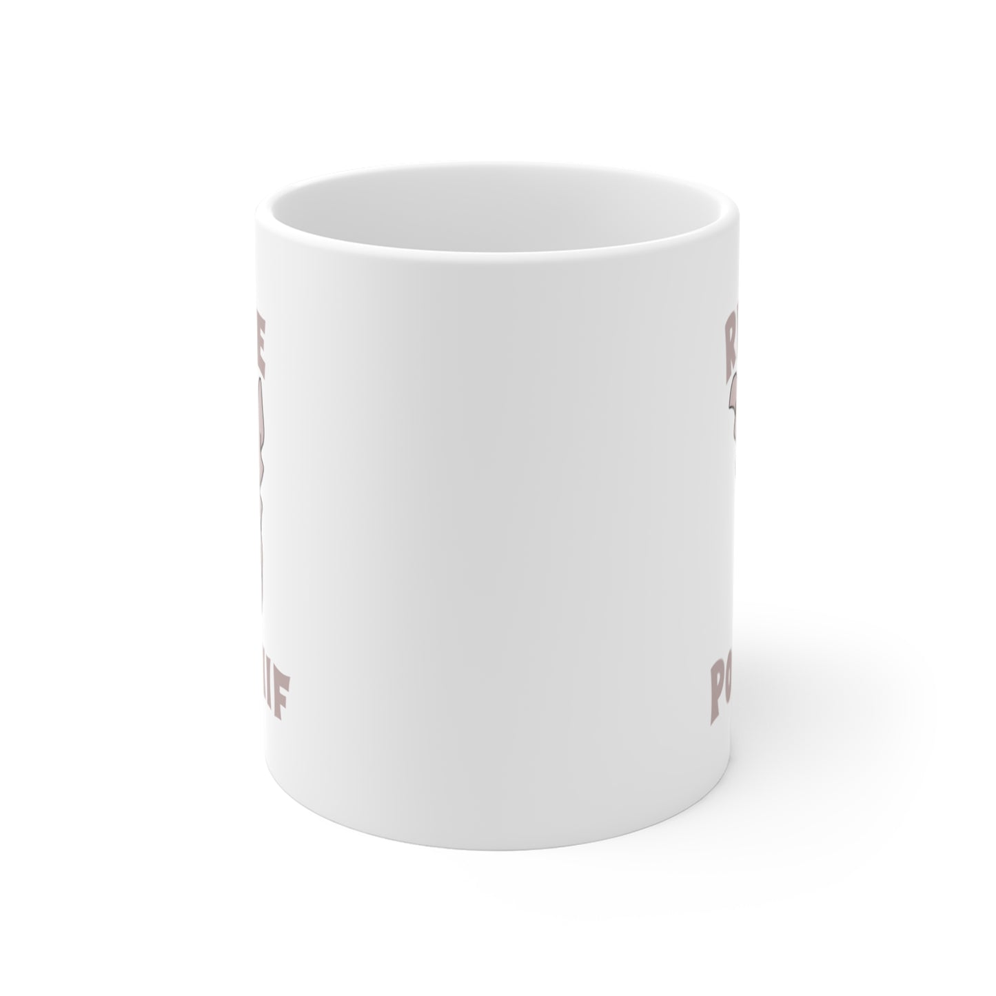Mug Fantôme Humour – Tasse Halloween Positive – Cadeau Original Homme et Femme, Esprit Drôle Surnaturel